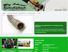 Tablet Screenshot of bigislandmachineandhydraulics.com